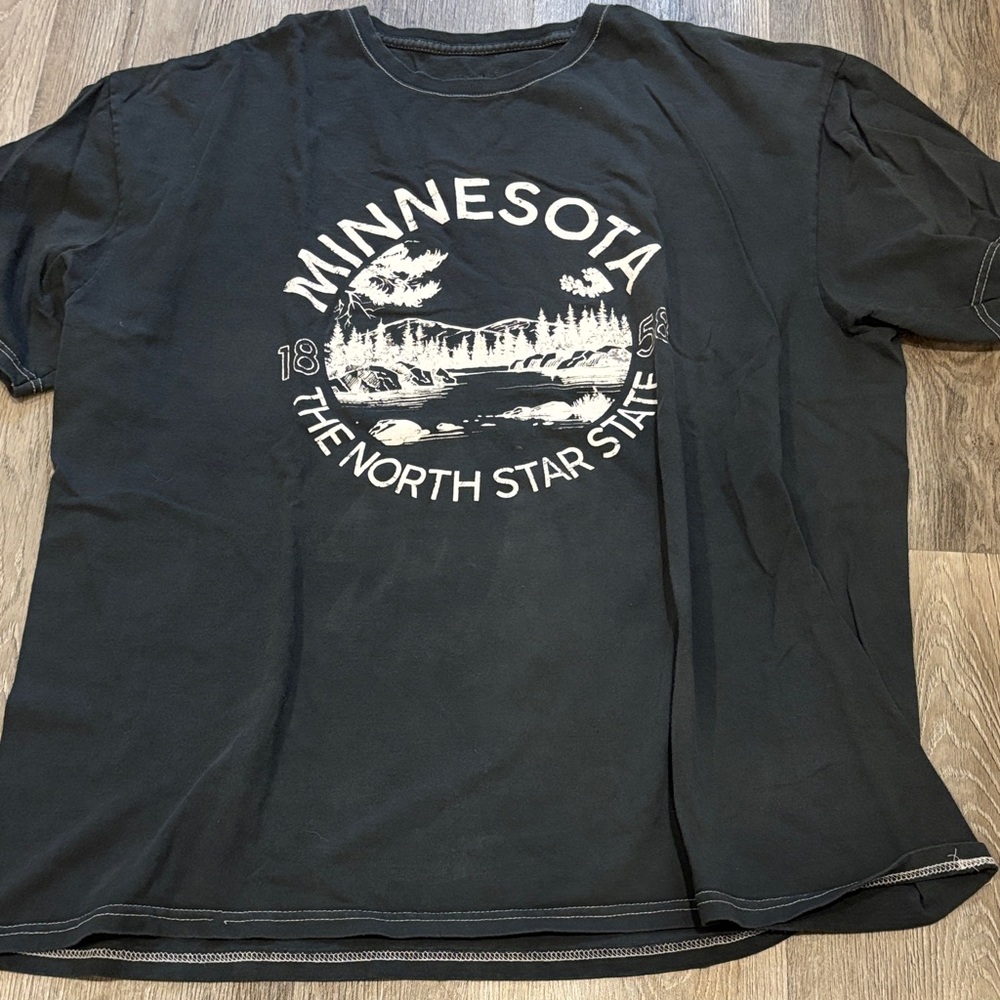 Minnesota Graphic Tee in Black